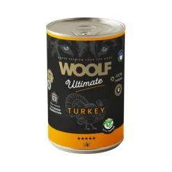 Woolf Ultimate Canned Dogfood - kalkkuna & timjami, 400g