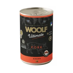 Woolf Ultimate Canned Dogfood - Sika & pellavaöljy, 400g