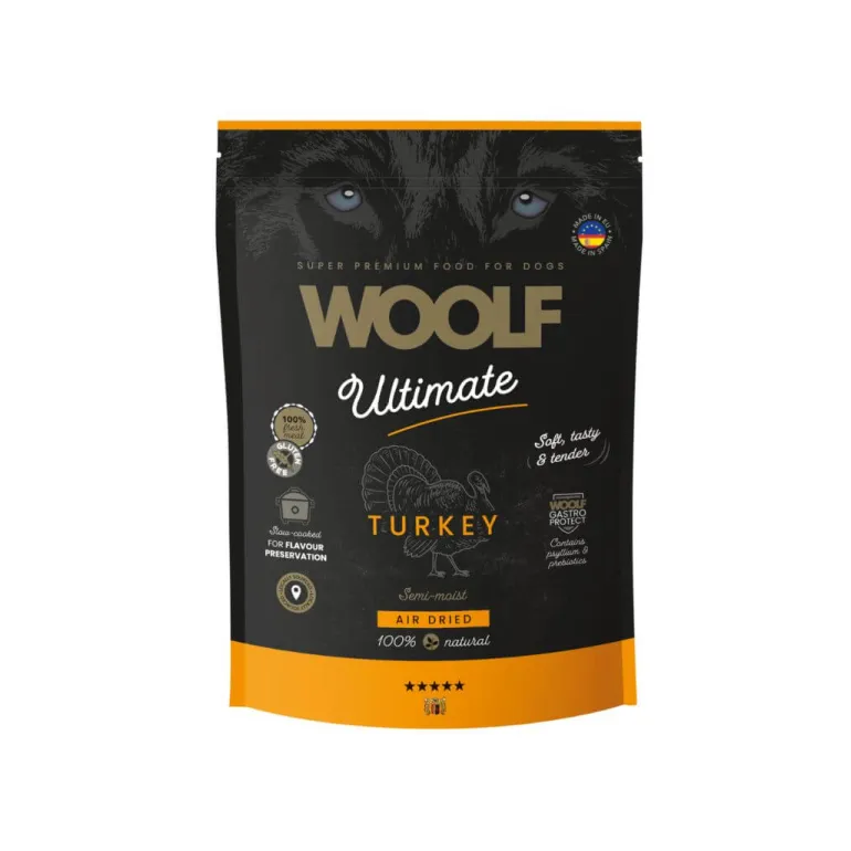 Woolf Ultimate puolikostea koiranruoka kalkkuna 1 kg